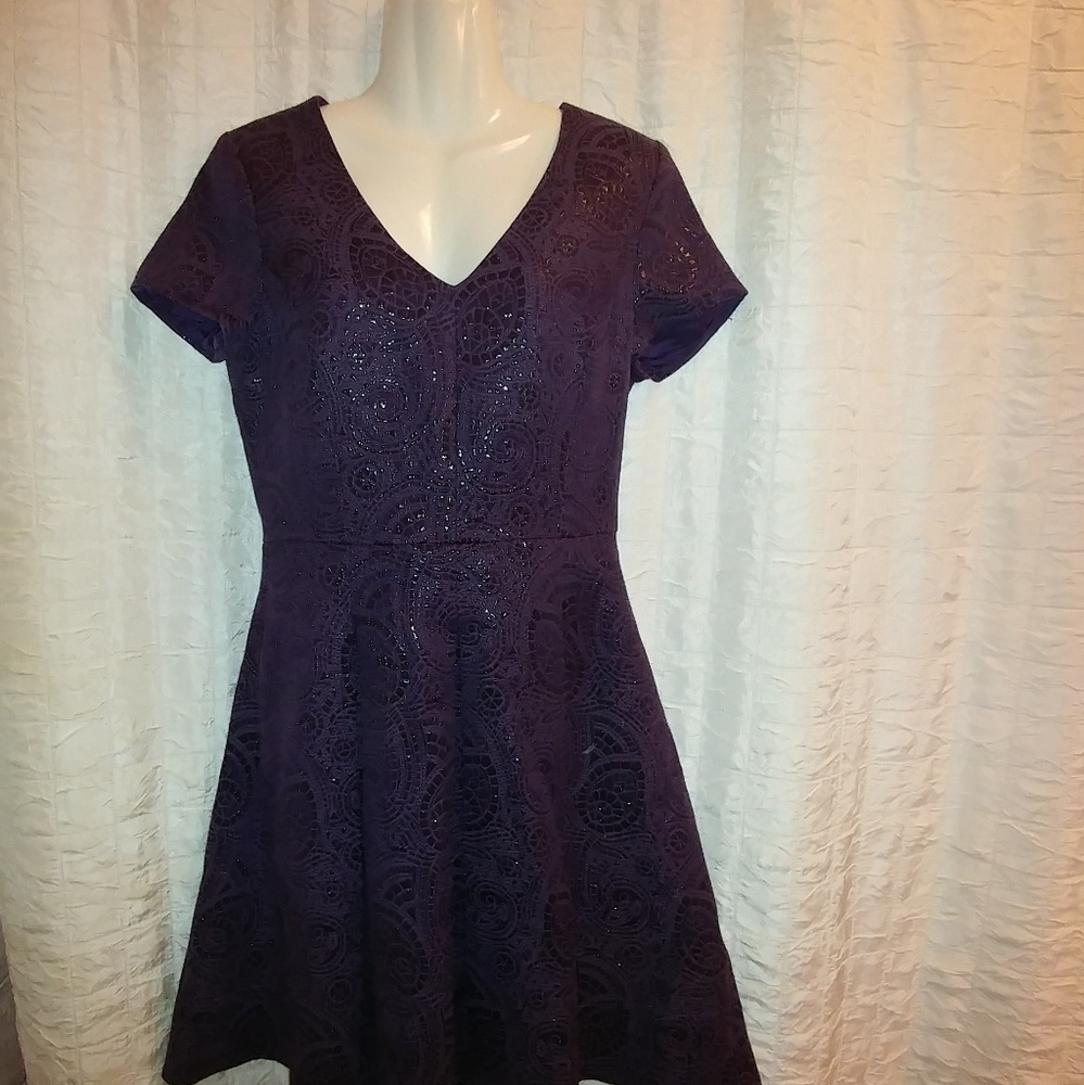 Purple Banana Republic Holiday Party Dress
